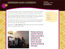 Tablet Screenshot of espressobarcatering.us